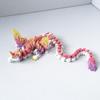 Statue de Jouet Dragon Licorne Colorée Impression 3D Articulation Mobile Jouet Créatif de Décompression Modèle de Dragon de Simulation Cadeaux pour Enfants