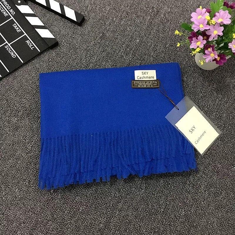 Women's Faux Cashmere Warm Scarf - Autumn/Winter Solid Color Korean Style Shawl