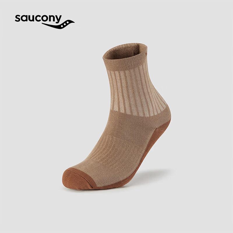 

Saucony Unisex 3A Anti-Bacterial Moisture-Wicking Mid-Calf Sports Socks M