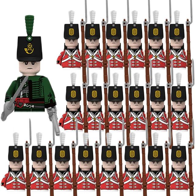 Kids Building Blocks Toy Napoleonic Wars Military WW2 Mini Dolls Soldier Duke Medieval Knights Officer Model Toy wholesale store