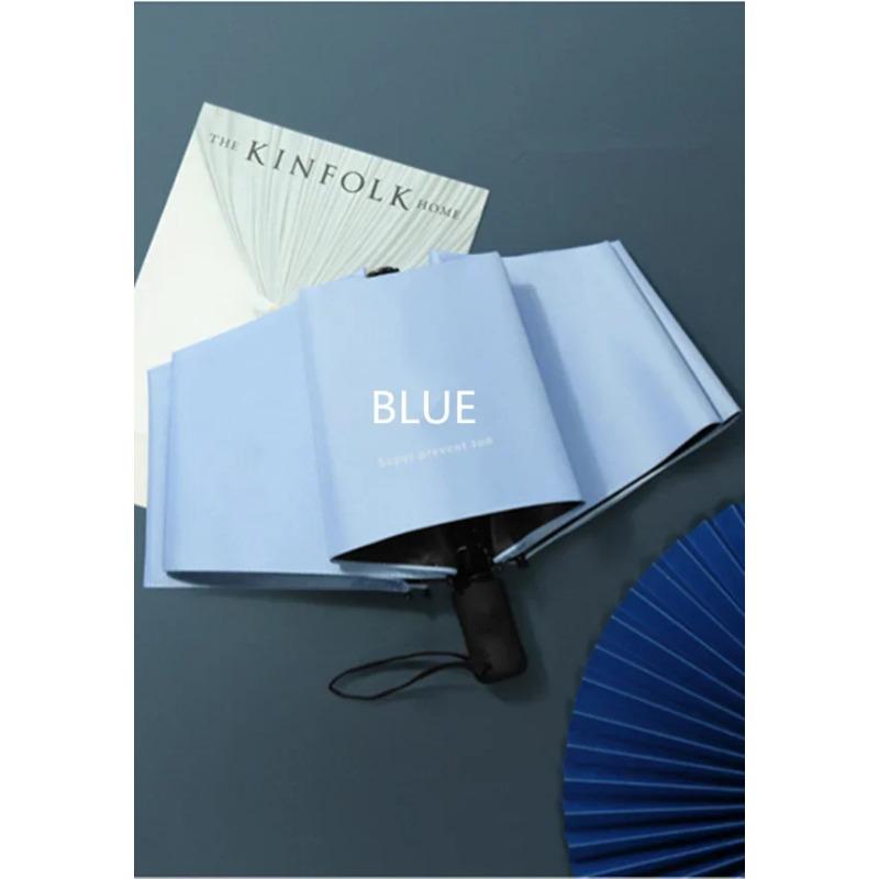 

24K супер большой складной зонт дождь женский ветрозащитный солнечный и дождливый Paraguas мужской двойной зонт для всей семьи UBY28 синий