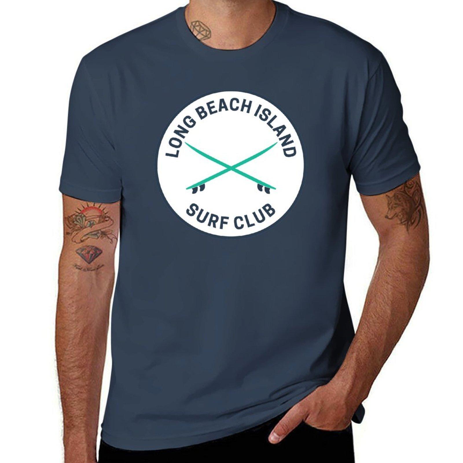 Vintage Long Beach Island Surf Club Tshirt Moisture Wicking Athletic Tshirt S