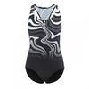 Womens/Ladies Wave Pattern One Piece Swimsuit