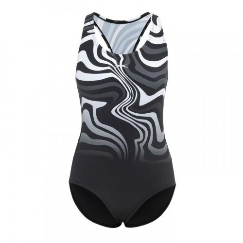 Slazenger Womens/Ladies Wave Pattern One Piece Swimsuit