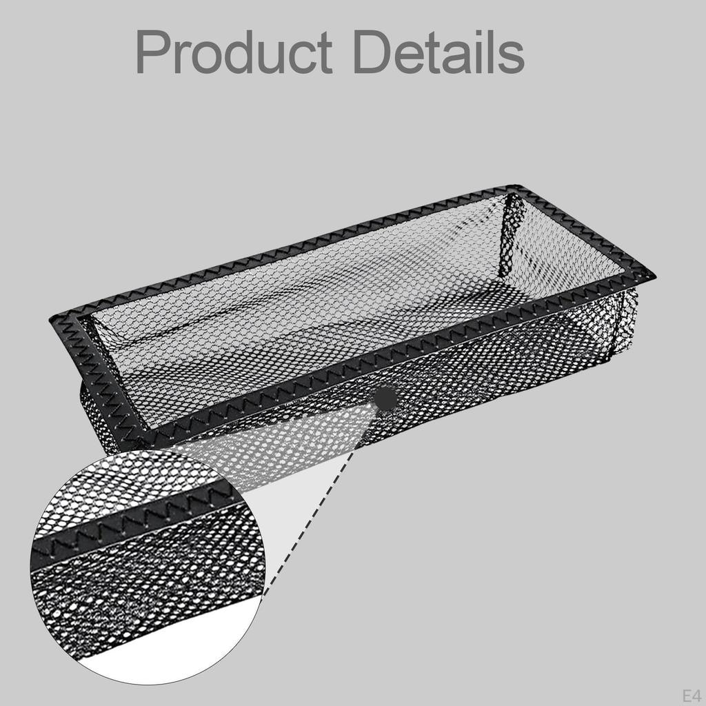 Floor Register Black Accessories Easy to Install Supplies Walkable Grate Vent Cover for Dorm