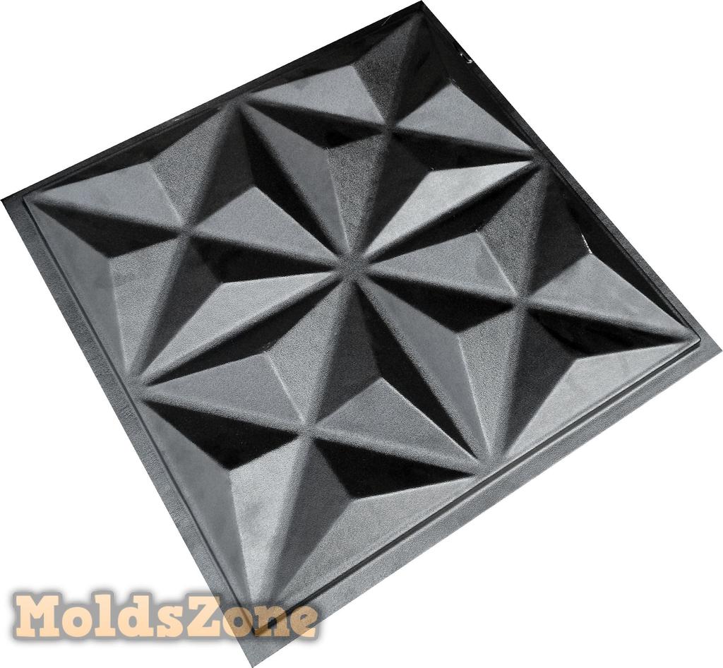 3D Wall Panel Mold for Gypsum, Plaster or Concrete Tile for Decorative Wall Panels 'Kalians'