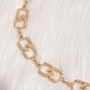 Stylish Gold Female Waist Chain With Engraved Details For Spring And Fall Fashion