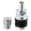 2pcs Car Tire Valve Short Stems Car Tubeless Vacuum Tire Valve Stems Dust Silver Auto Replacement Part Valve Stems 1