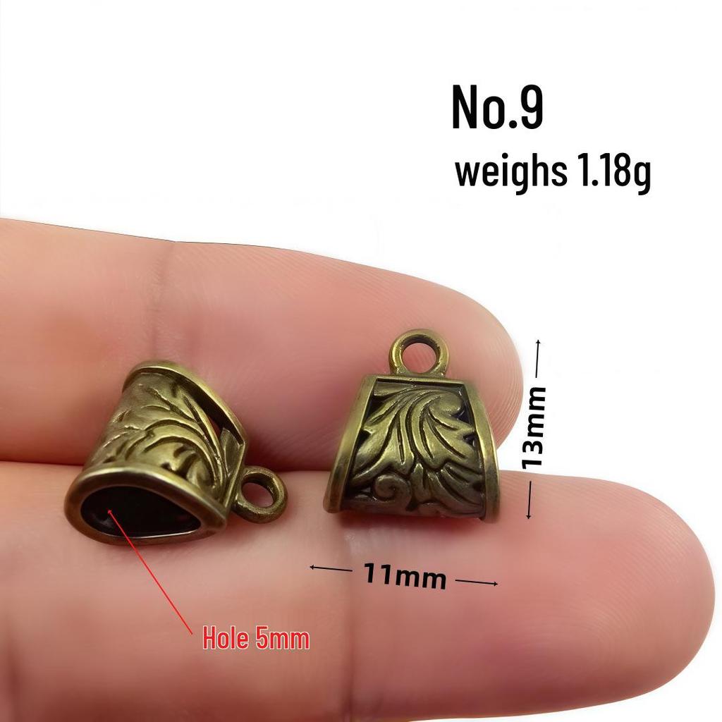 Retro-Perlenverbinder aus Bronzelegierung für selbstgemachten Schmuck – Armband- und Halsketten-Accessoire