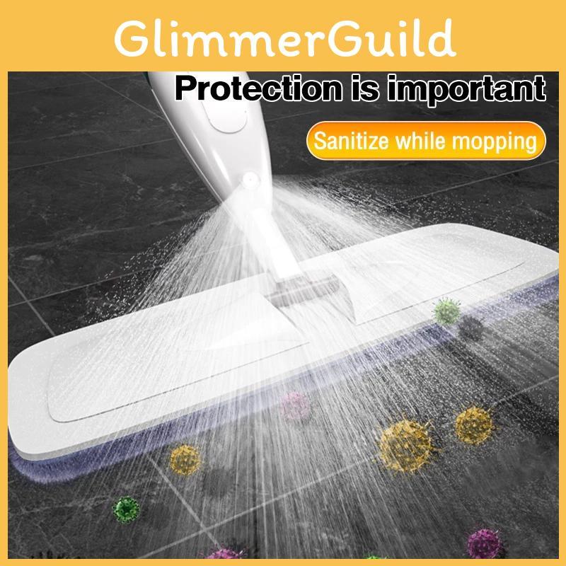 Waterproof Spray Mop With Telescopic Handle And Microfiber Pads For Hard Floor Maintenance