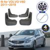 Pentru VOLVO V60 2011 2012 2013 2014 2015 2016 2017 2018 Apărătoare de noroi Apărătoare de noroi Apărător de stropire Apărător Față Spate Accesorii pentru fixarea mașinii