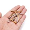 10Pcs/Pack Stainless Steel Curved Tube Spacer Beads Connectors For Handmade DIY Jewelry Making Bracelet Necklace Accessories