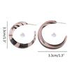 Acrylic Hoop Earrings for Women Girl Hoop Set,Resin Hoops Leopard Earrings Tortoise for Shell Resin Acrylic Hoop Earring