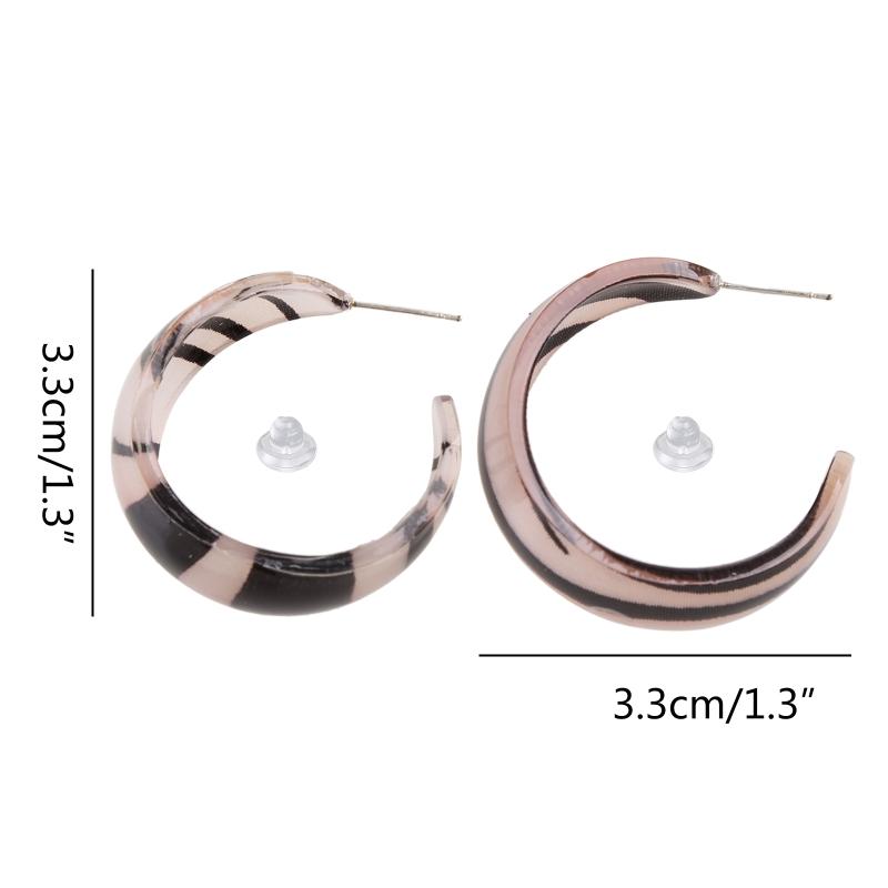 Acrylic Hoop Earrings for Women Girl Hoop Set,Resin Hoops Leopard Earrings Tortoise for Shell Resin Acrylic Hoop Earring