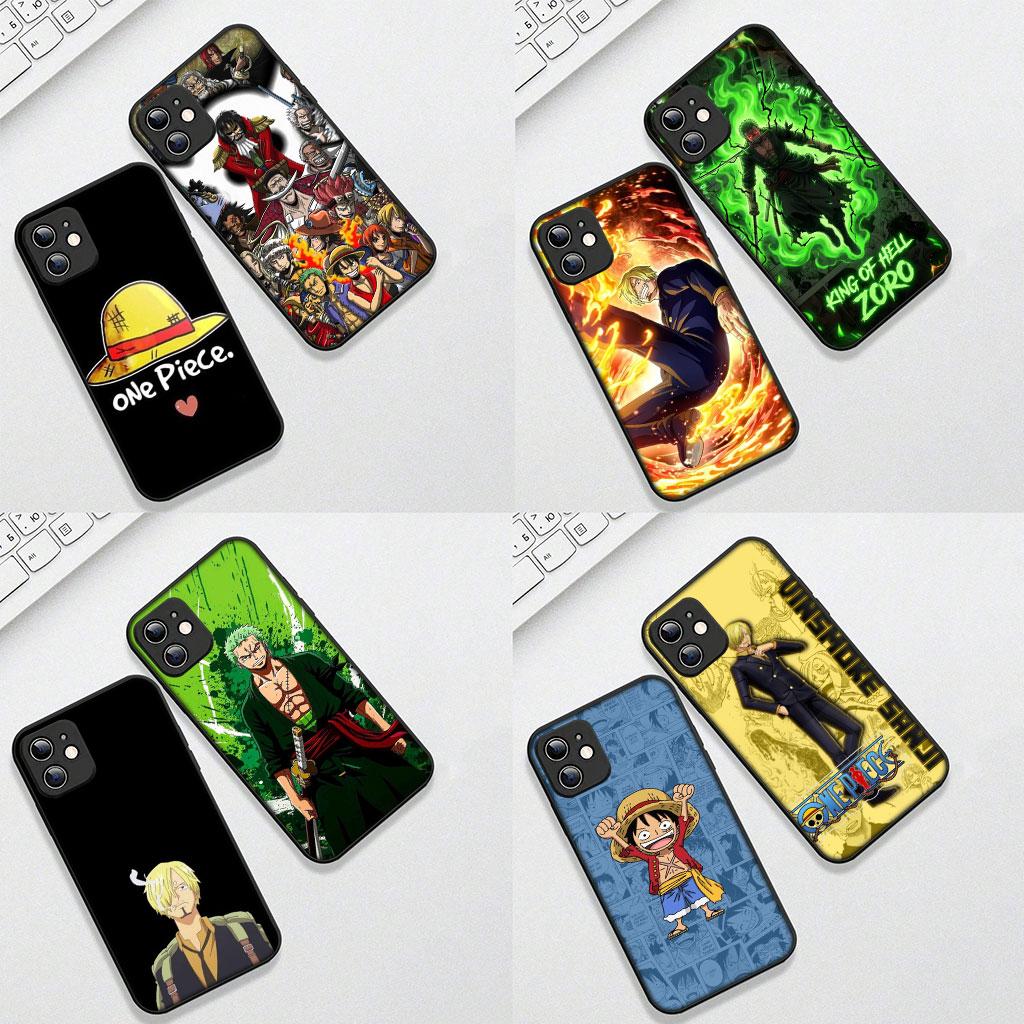 Cover for Apple iPhone 17 16 Plus 13 12 Pro Max Mini X XR ProMax 16E 15+ 16Plus Air Phone Case Luffy Sanji One Pieces Zoro