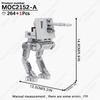MOOXI Star Wars Mech Veicolo Cannone Carro Armato Armi Nave da Trasporto Soldati Modello Mattoncini Fai da Te Blocchi da Costruzione Assemblati Giocattolo per Bambini