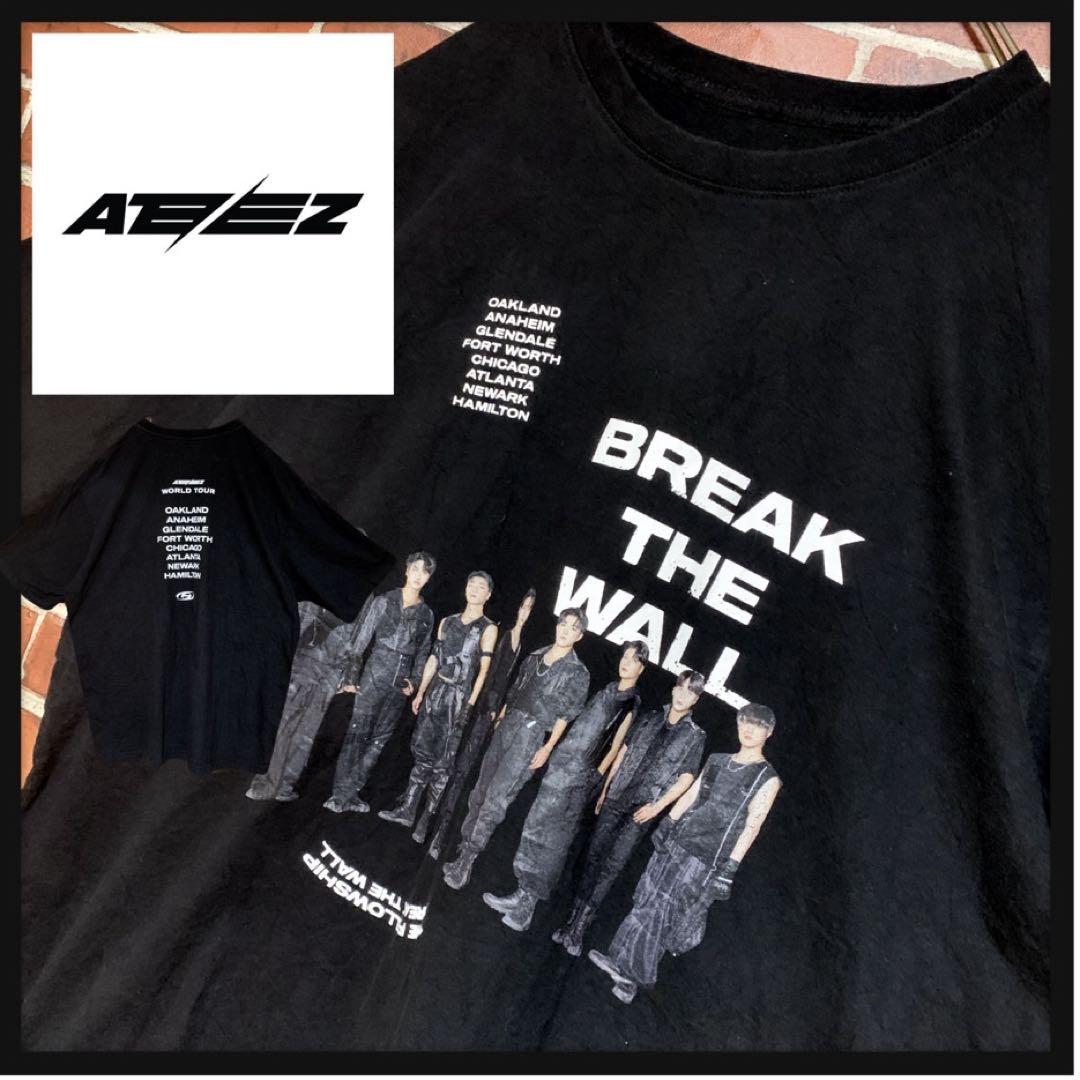 

[Б/У] Трудно найти футболку с принтом ATEEZ WORLD TOUR