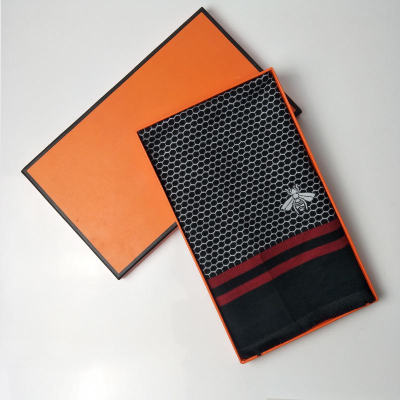 2019 Winter New Model, Imitation Cashmere Men's Scarf, Long Jacquard Horse Brand Double-sided Warm and Cold-proof