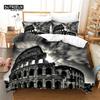 Europe City Building Bedding Set 3D Print Duvet Cover Cartoon Comforter Cover King For Kids Child Teen Boys Girls Bedroom Decor