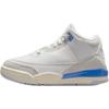 Air Jordan 3 Mid Top Children's Basketball Shoes White Blue Children Aged 3 7 Years Old DM0966-101