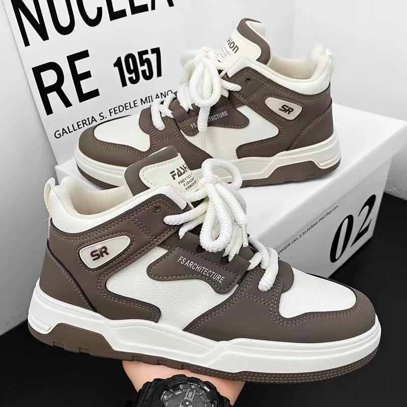 Black and White Panda High-top Men's Shoes Casual Students Platform Tide Brand Board Shoes Popular Casual Sports Shoes Men's Tide Shoes