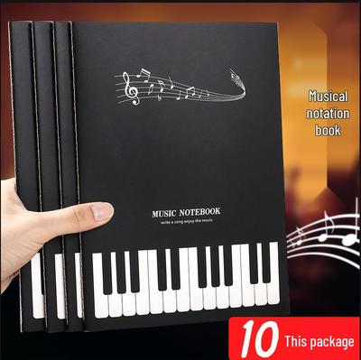 16K Großes B5 Notenpapier: Dickes, fadengebundenes Notizbuch für Musiktheorie und Komposition mit Softcover