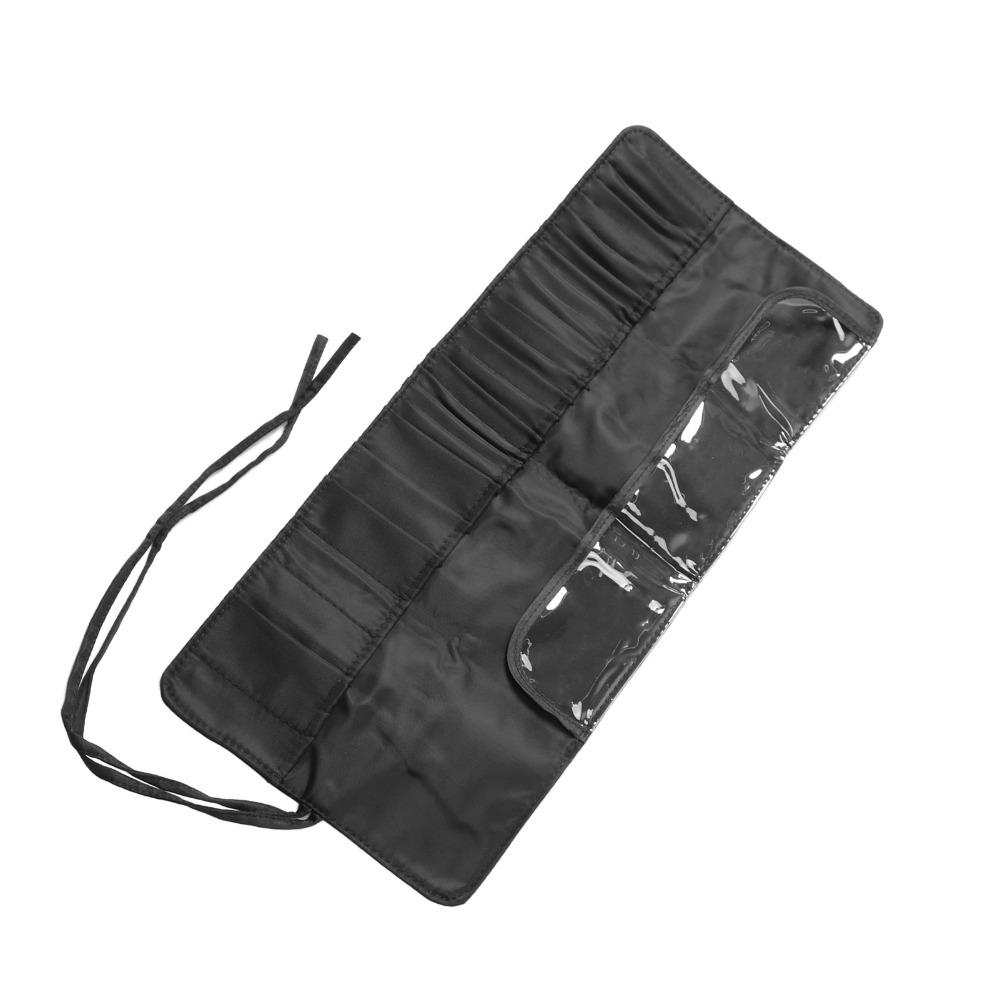 26 Holes Makeup Brush Case Waterproof Black Cosmetic Tool Storage Bag Multifunctional Large Capacity Makeup Brush Organizer