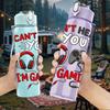 1PC Can’t Hear You I Am Gaming Headset Print 750ml Color Plastic Sports Water Bottle Leakproof Flip Straw Lid Suitable for Sports Office Home Use