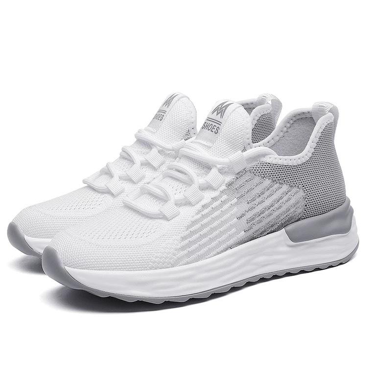 2025 New Women's Shoes Thin Breathable Fly-woven Mesh Casual Shoes Fashionable Versatile Lightweight Non-slip Sports Running Shoes