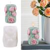 Flower Embossed Cylinder Shape Silicone Molds for Epoxy Resin Making Candle Soap Heat Resistant Floral Silicone Mould