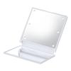 Mini LED Makeup Mirror Folding Portable Makeup Mirror with 6 LEDs Double-sided Cosmetic Mirror Clear Mirror Surface
