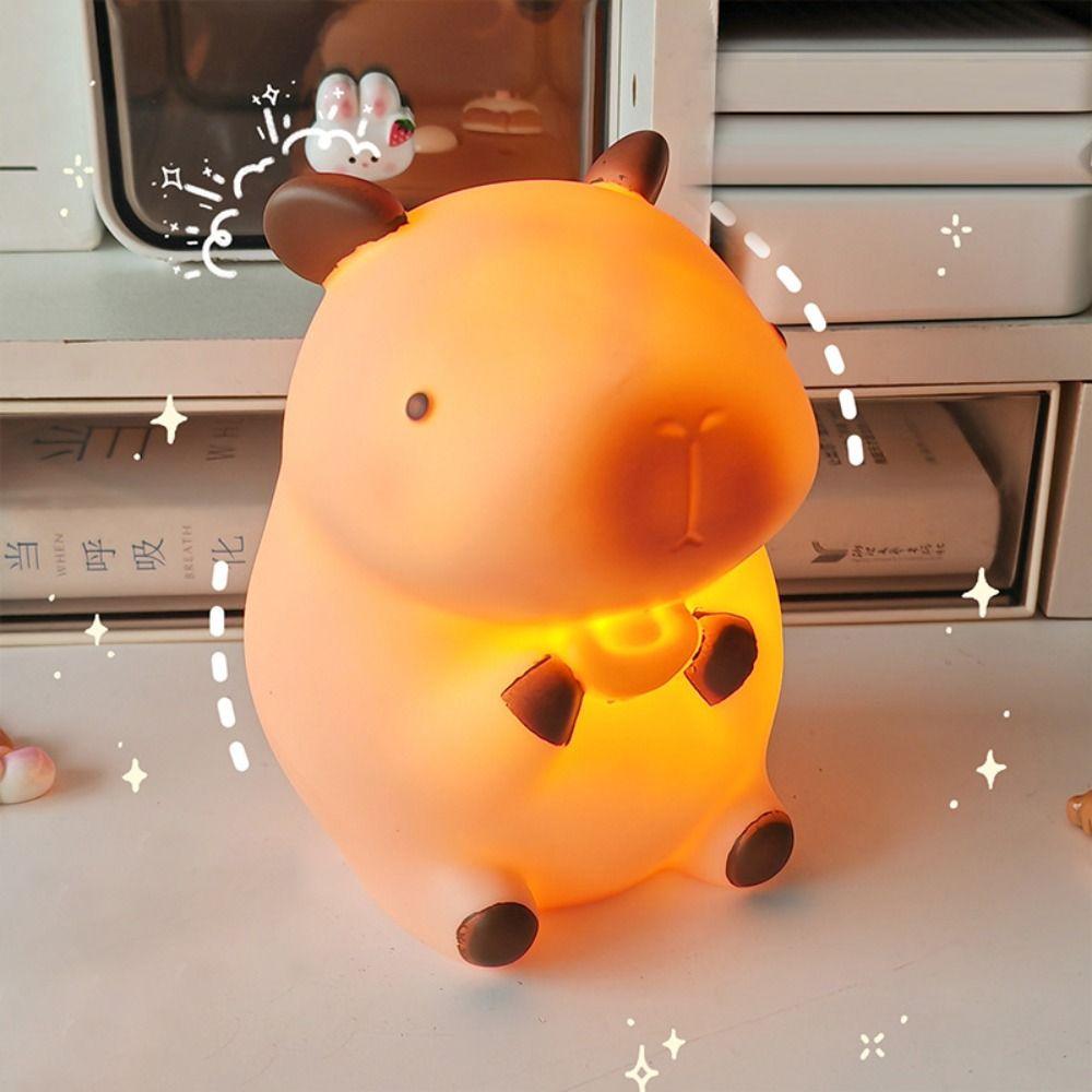 

Capybara LED Night Lamp Silicone Bedside Nightlight New Table Lamp Desktop Decoration