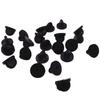 50/100/500Pcs Black Rubber Locking Pin Back Butterfly Clasp Clutch Squeeze Brooch Badge Holder For DIY Jewelry Craft Accessories