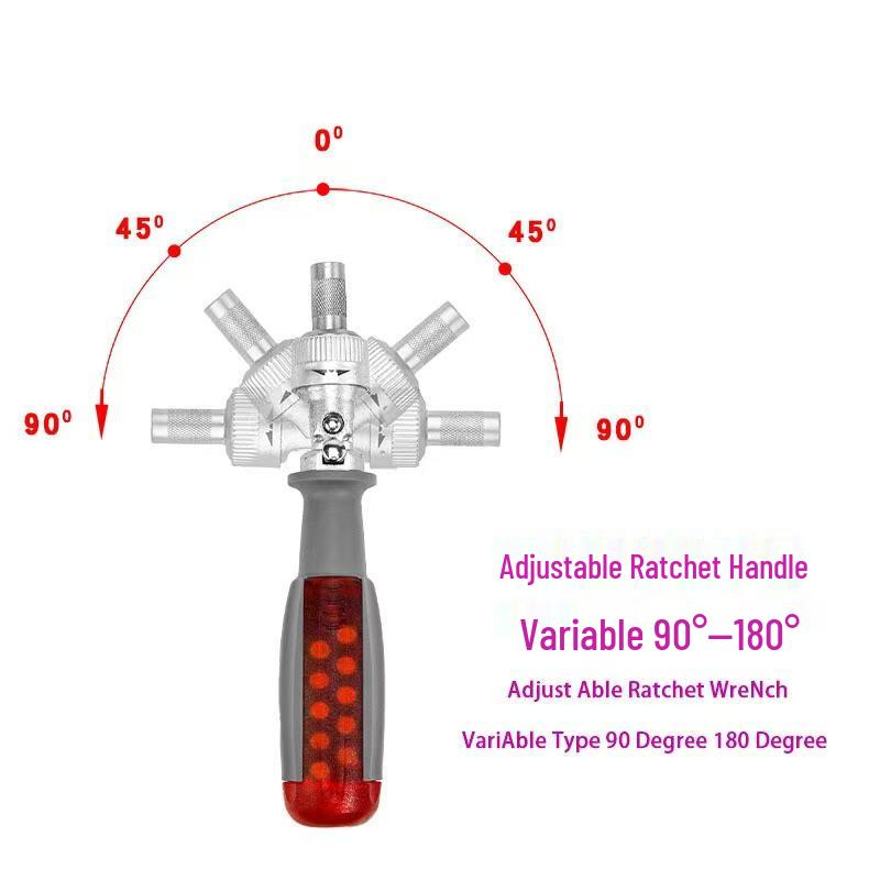 German Precision S2 Multifunctional Alloy Ratchet Screwdriver Set