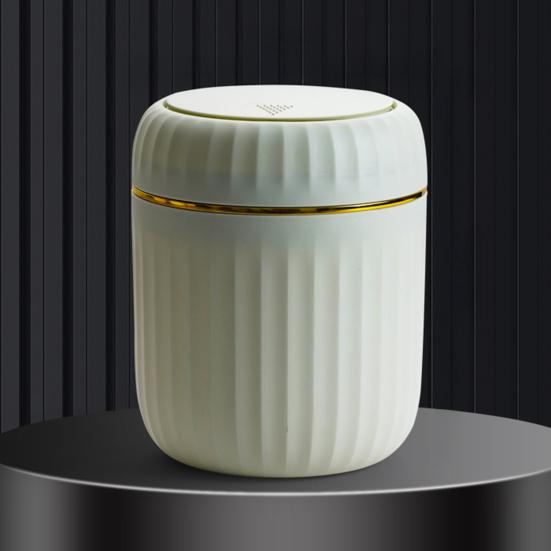 Desktop Can Non-Slip with Press-Type Lid Trash Design Compact Size Garbage