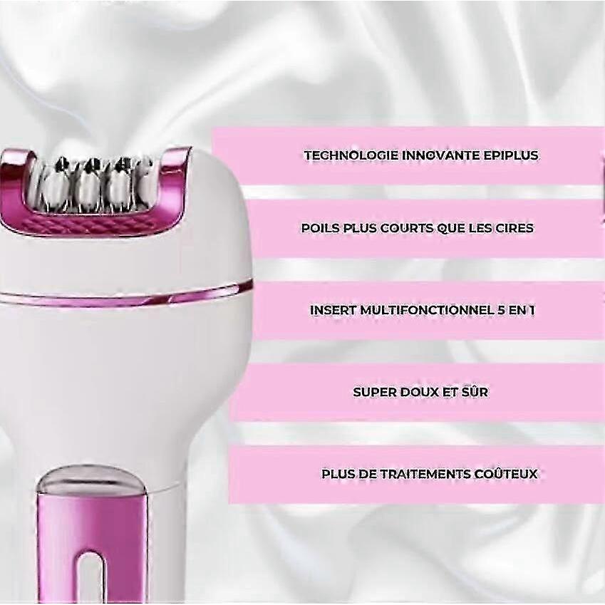 Epiluxe Osmo Original Electric Epilator for Women with Exfoliating Brush for Underarms and Arms Less