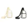 Waterproof Transparent PVC Shoulder Bag - Fashionable Korean Style Unisex Messenger & Sports Chest Bag