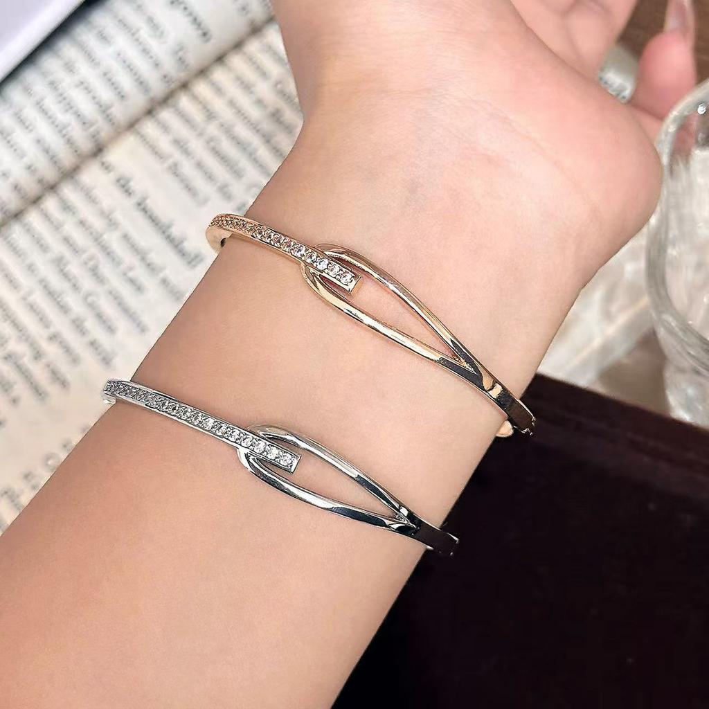 New geometric interwoven line bracelet light luxury Japanese and Korean bracelet ins style hand jewelry