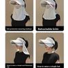 Summer Sun Hat with UV Protection, Face Mask, Sun Hat with Wide Brim for Outdoor Cycling, Unisex