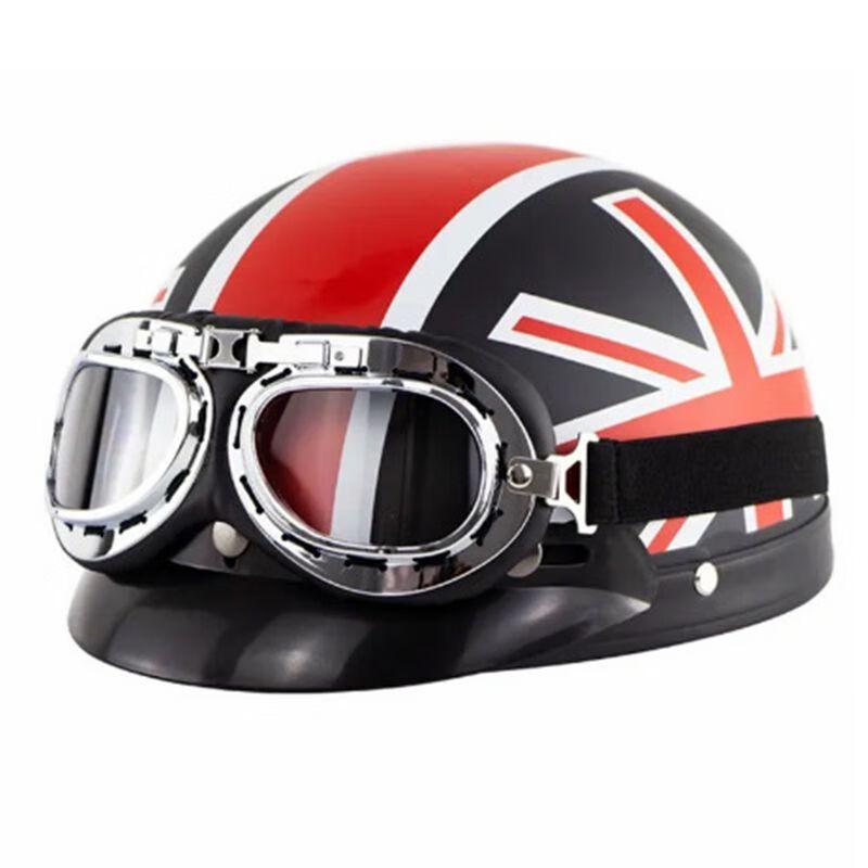 Lishi Retro Leather Motorcycle Helmet