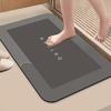 60*90cm Protiskluzová Koupelnová Savá Diatomitová Podložka, Měkký a Super Kvalitní Rychleschnoucí Sprchový Kobereček
