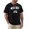 Neck Deep Generisches Pop-Punk-T-Shirt Mode Buchstaben-Print-T-Shirt