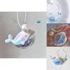 Adorable Whale Keychain Gradual Color Changing Pendant For Decoration