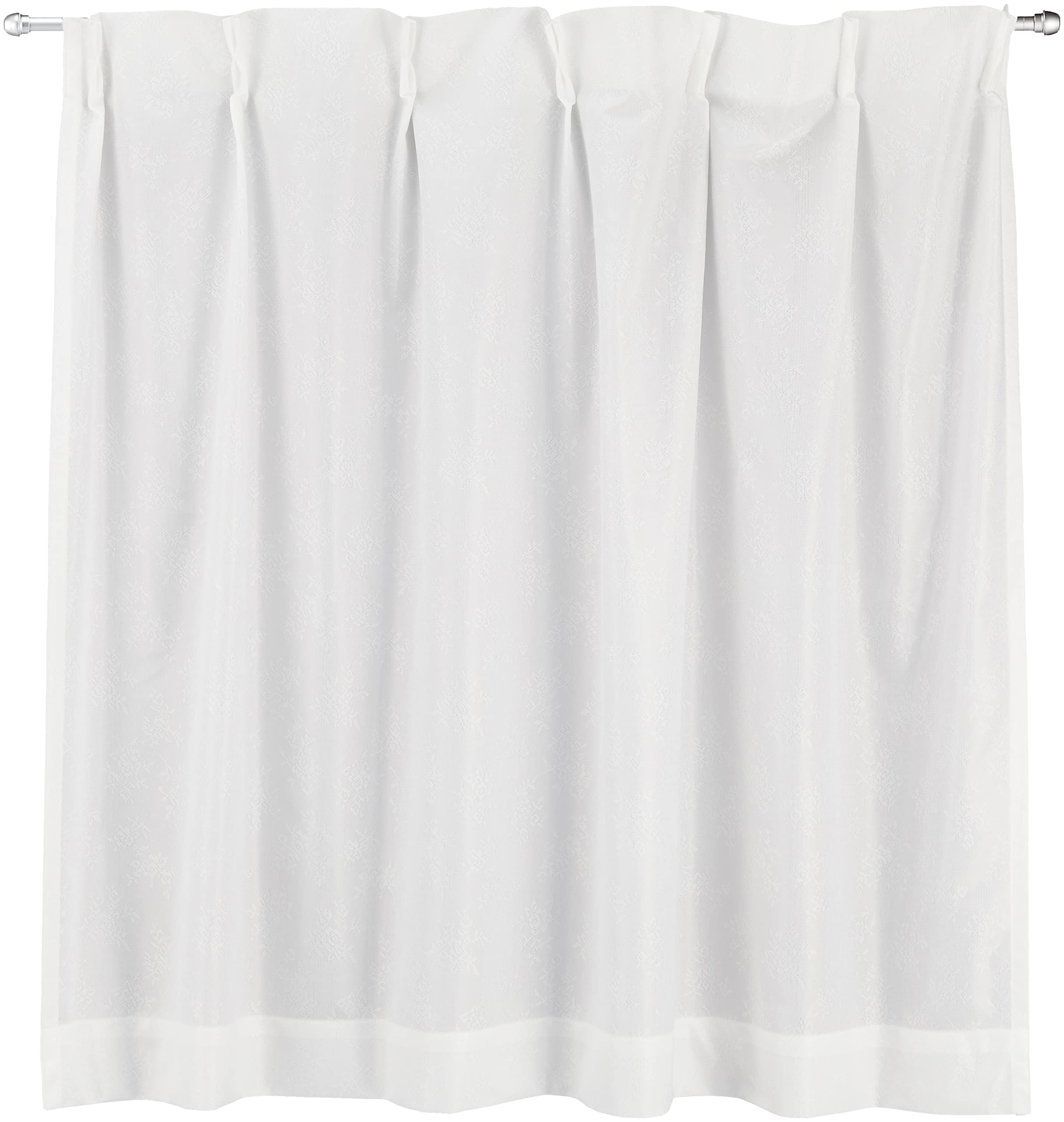 

Univer Lace 100cm Wide x 103cm Set of UV Protection Energy Privacy Mio Curtains, Long, 2, (Over 85%), Saving, Protection, Washable, White, белый