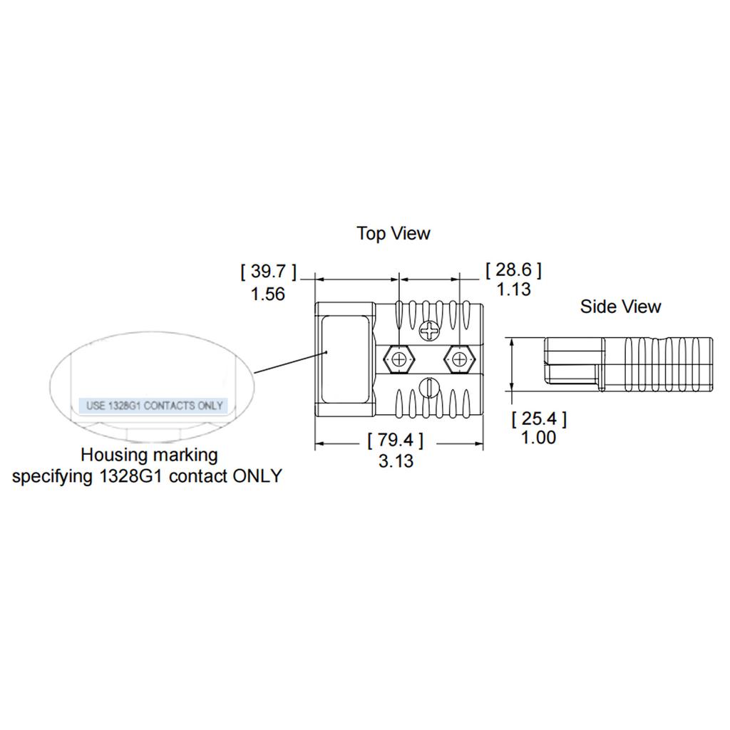 Battery Connect Disconnect Plug Terminal SB175A Battery Cable Quick Connector Suitable for Forklifts Boats
