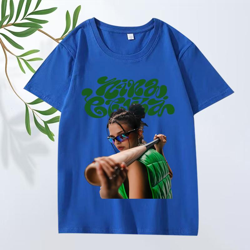 Vintage Stil Nina Chuba Klassische Grafik T-Shirt Herren Damen Oversized 100% Baumwolle Kurzarm Sommer Print Unisex Oberteile Damen Herren Kleidung XXL braun