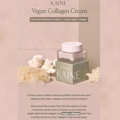 Vegan Collagen Youth Cream Niacinamide 2%+Collagen 5ppm+Mushroom Extract 50ml / 1.69 Fl. Oz.