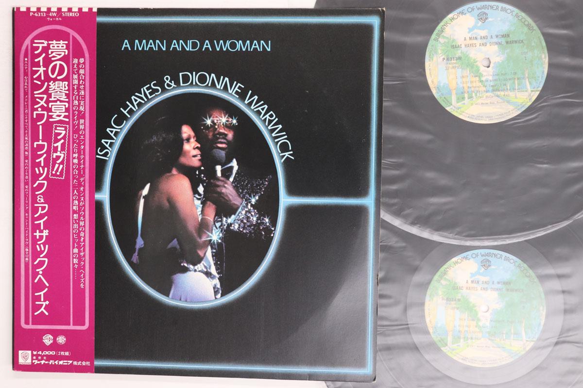 Виниловая пластинка ISAAC HAYES DIONNE WARWICK Man And A Woman P6313 WARNER BROS. 1977 Япония Оби СоулФанк Б/у