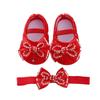 New Baby Girl Shoes Fashion Versatile Comfort Walkers Exquisite Cutesoft Soles Baby Shoes Anti Slip Princess Shoe Newborn 0-1Y