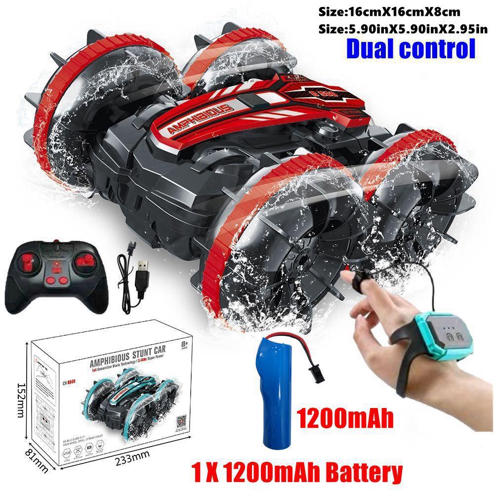 Amphibious Rc Car Remote Control Stunt Car Vehicle Double-sided Flip Radio Drift Off Road Outdoor Toys For Boy Children Gift